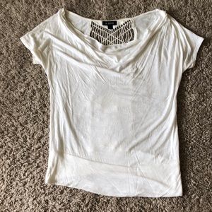White A. Byer Scoop Neck Top!